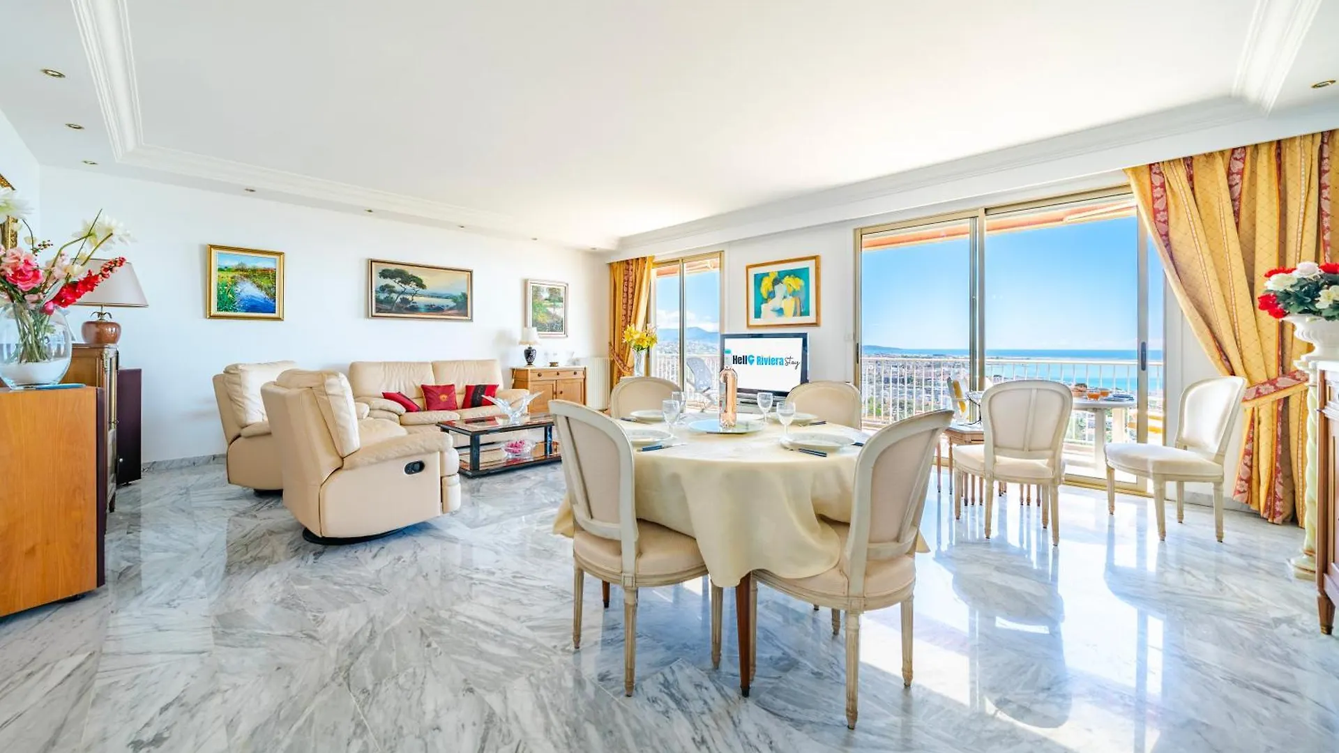Spacieux Appartement Vue Mer Et Montagne Cagnes-sur-Mer 0*,  Francia
